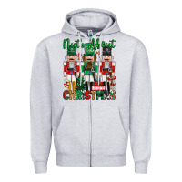Heather Grey nuts about christmas Zipper Hoodie - MaliasSmallBusiness