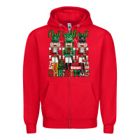 Red nuts about christmas Zipper Hoodie - MaliasSmallBusiness