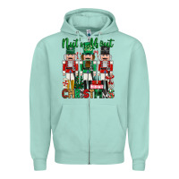 Seafoam nuts about christmas Zipper Hoodie - MaliasSmallBusiness