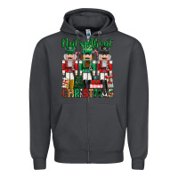 Smoke nuts about christmas Zipper Hoodie - MaliasSmallBusiness