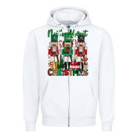 White nuts about christmas Zipper Hoodie - MaliasSmallBusiness