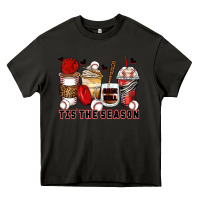 Asphalt tis' the season baseball coffee cups Heavy Core Tee - Zillion Design Studio