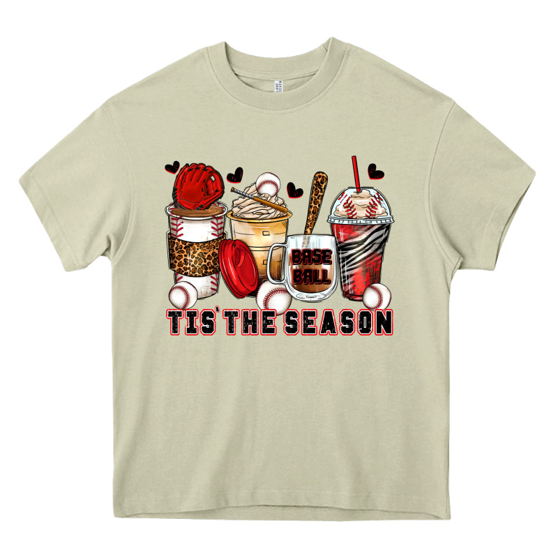 Tis' The Season Baseball Coffee Cups Heavy Core Tee by Zillion Design Studio | Teevron