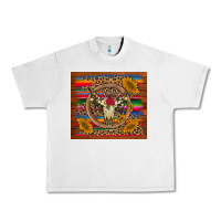 Lunar Rock serape sunflowers bull skull background Urban Heavy Tee - Artiststas