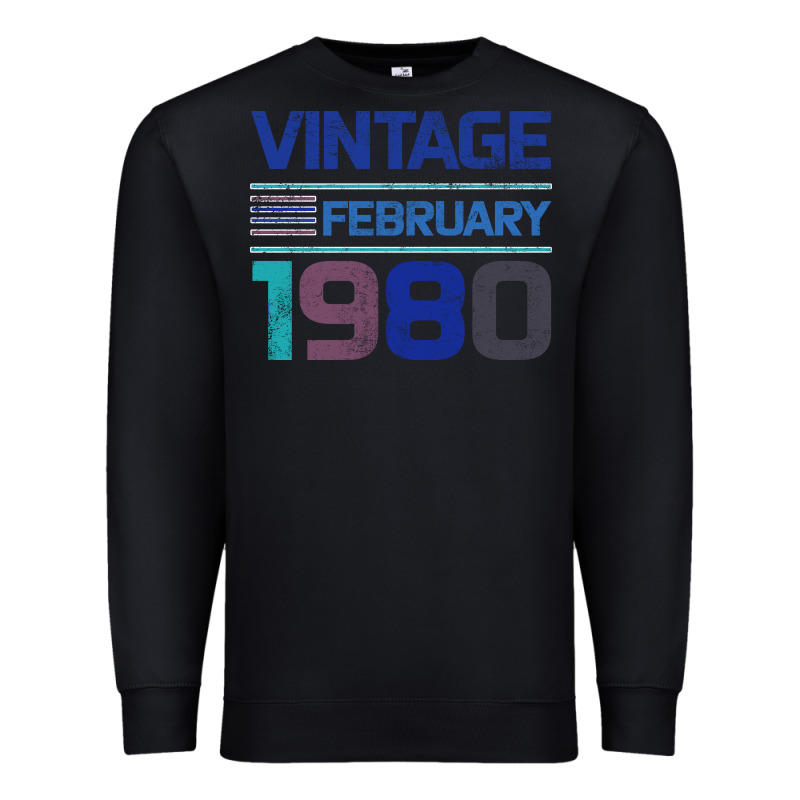 Vintage February 1980 Premium Sweatshirt by Bettercallsaul | Teevron