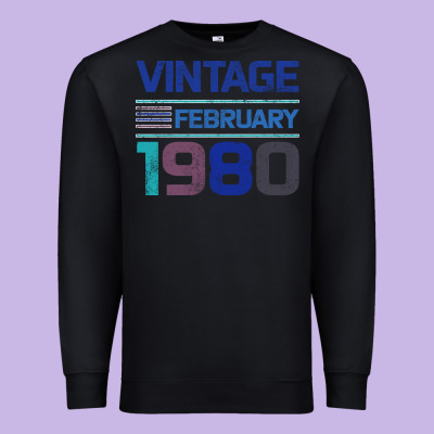 Vintage February 1980 Premium Sweatshirt Designed By Bettercallsaul