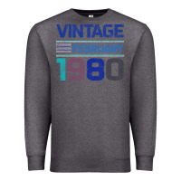 Charcoal Heather Vintage February 1980 Premium Sweatshirt - Bettercallsaul