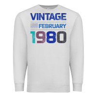 Dove Grey Vintage February 1980 Premium Sweatshirt - Bettercallsaul