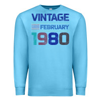 Ocean Blue Vintage February 1980 Premium Sweatshirt - Bettercallsaul