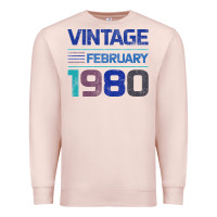 Pale Pink Vintage February 1980 Premium Sweatshirt - Bettercallsaul