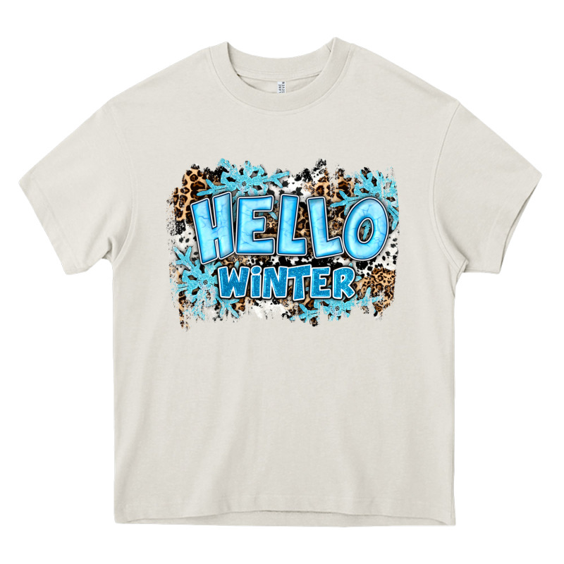 Hello Winter Heavy Core Tee by RanaPortraitStore | Teevron