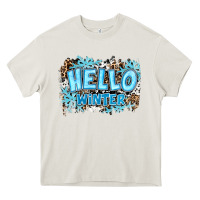 Cream hello winter Heavy Core Tee - RanaPortraitStore