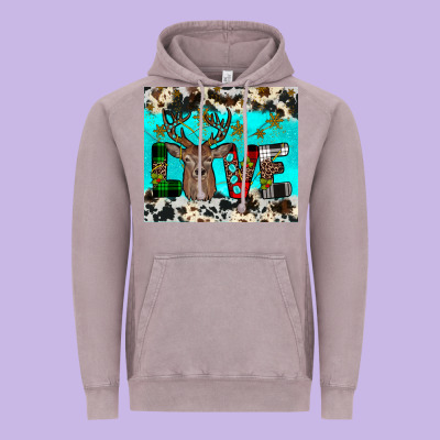 Christmas Love Vintage Hoodie Designed By Jahusdesignshop