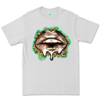 Dove Grey soccer lips Premium Tee - Zillion Design Studio