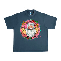 Midnight Navy merry christmas peace santa Urban Heavy Tee - AdoDesignShop