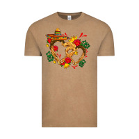 Vintage Coffee Churros with love and sombrero Vintage Tee - AdoDesignShop