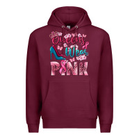 Burgundy Queens wear pink Breast Cancer Premium Hoodie - NancyCooperArtShop
