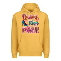 Mustard Queens wear pink Breast Cancer Premium Hoodie - NancyCooperArtShop
