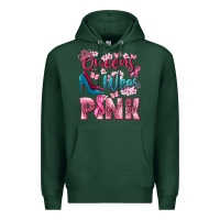 Sports Green Queens wear pink Breast Cancer Premium Hoodie - NancyCooperArtShop