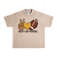 French Oak peace love football Urban Heavy Tee - AdoDesignShop