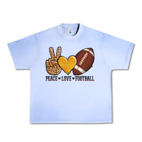 Grape Ice peace love football Urban Heavy Tee - AdoDesignShop