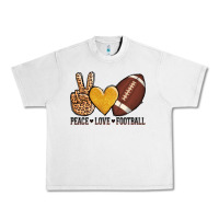 Lunar Rock peace love football Urban Heavy Tee - AdoDesignShop