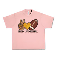 Peace Love Football Urban Heavy Tee | Teevron