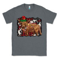 Charcoal Heather christmas highland cow Classic Tee - BarkalooDesign