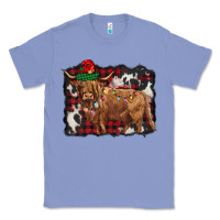 Colony Blue christmas highland cow Classic Tee - BarkalooDesign