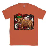 Copper christmas highland cow Classic Tee - BarkalooDesign