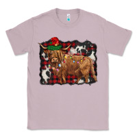 Lilac christmas highland cow Classic Tee - BarkalooDesign