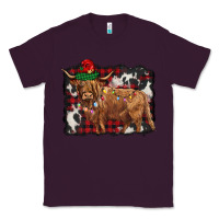 Plum christmas highland cow Classic Tee - BarkalooDesign