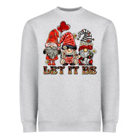 Heather Grey let it be ladybug gnomies Heavyweight Sweatshirt - BarkalooDesign