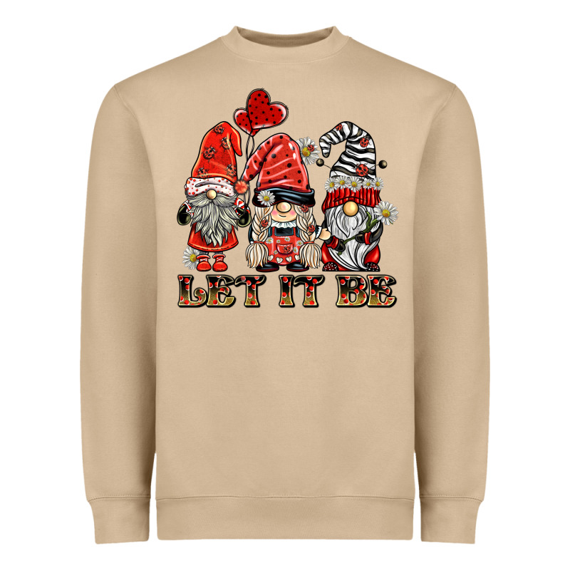 Let It Be Ladybug Gnomies Heavyweight Sweatshirt by BarkalooDesign | Teevron