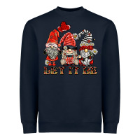 Navy let it be ladybug gnomies Heavyweight Sweatshirt - BarkalooDesign