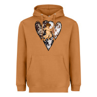 Meerkat Country Cupid Valentine Cowhide Heart Heavyweight Hoodie - Bettercallsaul