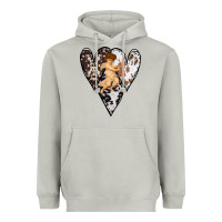 Moon Dust Country Cupid Valentine Cowhide Heart Heavyweight Hoodie - Bettercallsaul