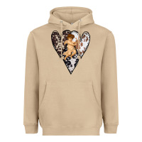 Mushroom Country Cupid Valentine Cowhide Heart Heavyweight Hoodie - Bettercallsaul