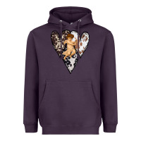 Plum Country Cupid Valentine Cowhide Heart Heavyweight Hoodie - Bettercallsaul