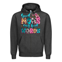 Charcoal Heather good moms say bad words Zipper Hoodie - MaliasSmallBusiness