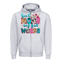 Heather Grey good moms say bad words Zipper Hoodie - MaliasSmallBusiness