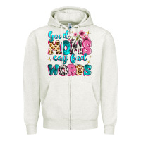 Oatmeal Heather good moms say bad words Zipper Hoodie - MaliasSmallBusiness