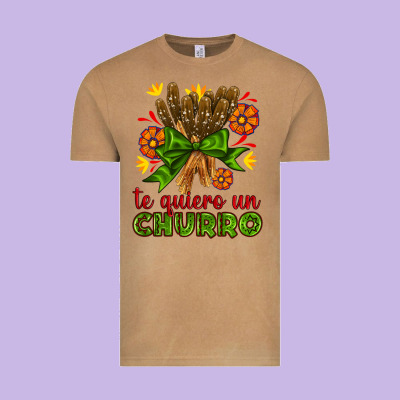Te Gueiro Un Churro Vintage Tee Designed By Adodesignshop