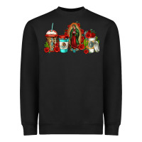 Black lady of guadalupe coffee Heavyweight Sweatshirt - Jasminsmagicworld