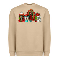 Mushroom lady of guadalupe coffee Heavyweight Sweatshirt - Jasminsmagicworld