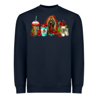 Lady Of Guadalupe Coffee Heavyweight Sweatshirt | Teevron