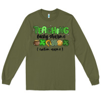 Army Green teaching lucky charms Long Sleeve Tee - MaliasSmallBusiness