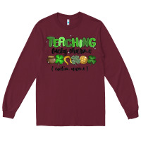 Burgundy teaching lucky charms Long Sleeve Tee - MaliasSmallBusiness