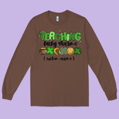 Teaching Lucky Charms Long Sleeve Tee Designed By Maliassmallbusiness