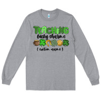 Heather Grey teaching lucky charms Long Sleeve Tee - MaliasSmallBusiness